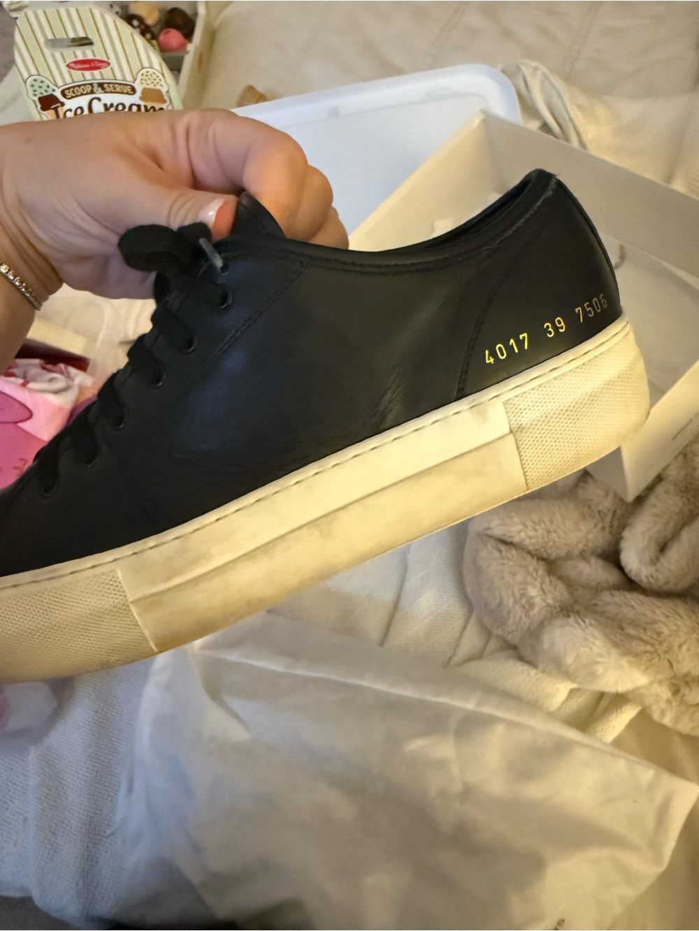 Women’s Common Projects tournament platform sneaker